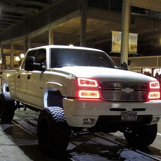 Lighting Trendz 2003-2006 Chevrolet Silverado RGBW Cat Eye Halo LED Kit main image