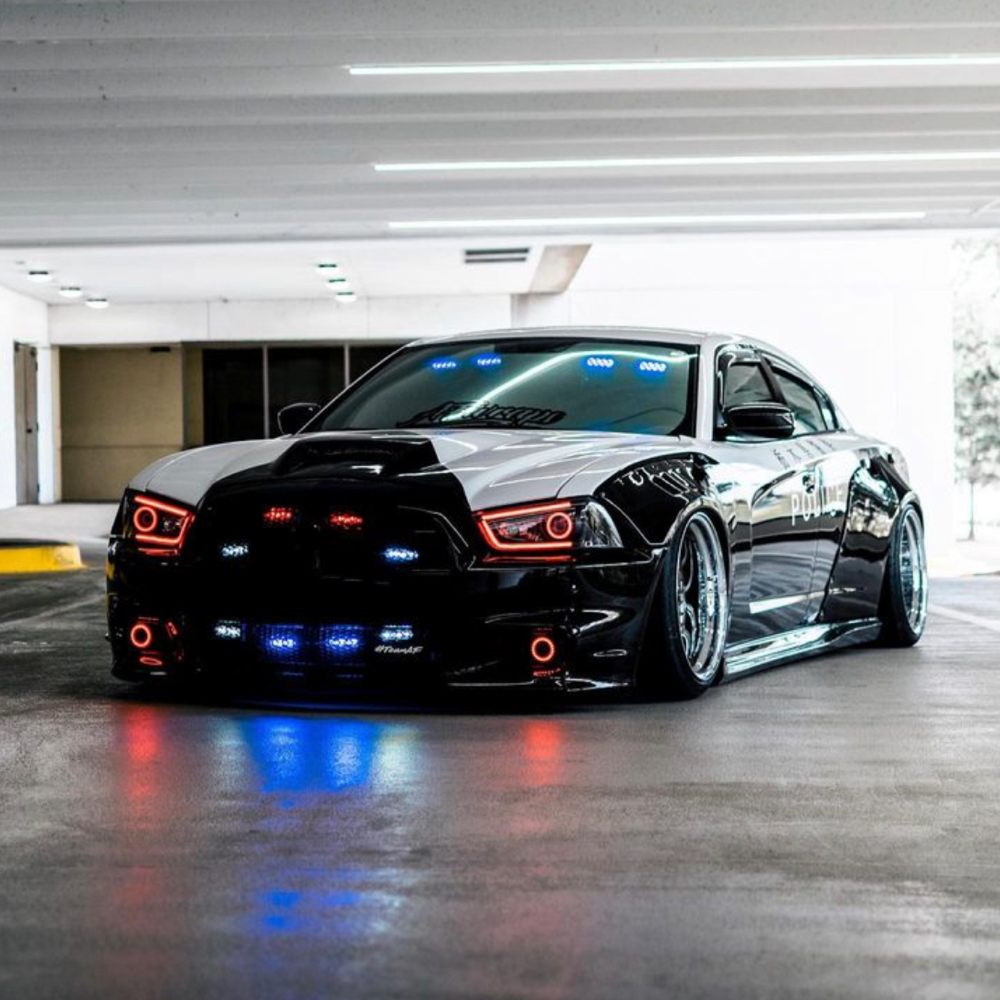 2011-2014 DODGE CHARGER SPYDER FLOW SERIES PRE-BUILT HEADLIGHTS