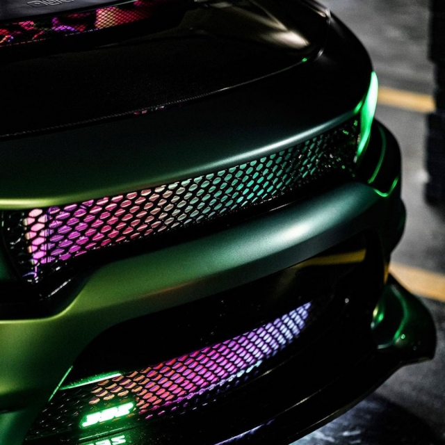 Dodge Charger with grille lighting