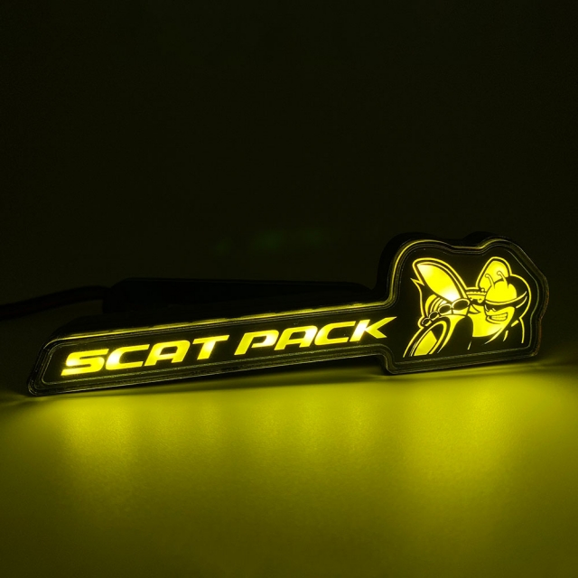 Sound Activated LED Light Up Badge in Green