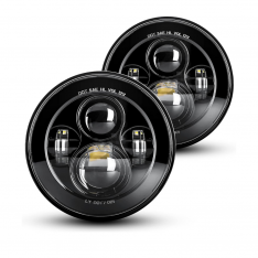 Lighting Trendz 7" Round LED Headlight Replacements, 90w