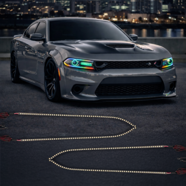 2021 dodge charger widebody fog lights Headlight DRL Kit with Flow Series LED & Bluetooth Controller breeze vape amazon Breeze Vicrez +OEM Replacement Part Vape Pod Type_Pre Filled Pod Select Flavor ::White Peach Razz