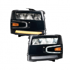 Form Lighting 2007-2013 Chevrolet Silverado LED Reflector Headlights