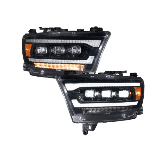 2019-2024 RAM 1500 SEQUENTIAL LED PROJECTOR HEADLIGHTS main image