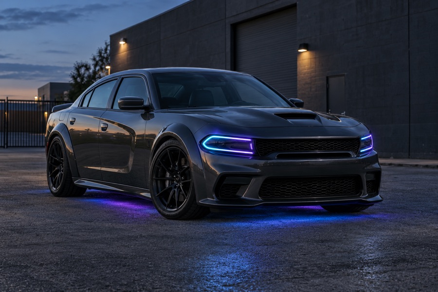 Charger with custom accent lighting — AI concept build